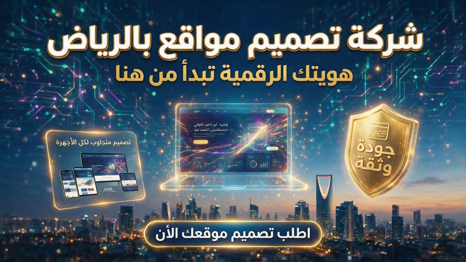 تصميم موقع إلكتروني احترافي من خلال أفضل شركة تصميم مواقع بالرياض.