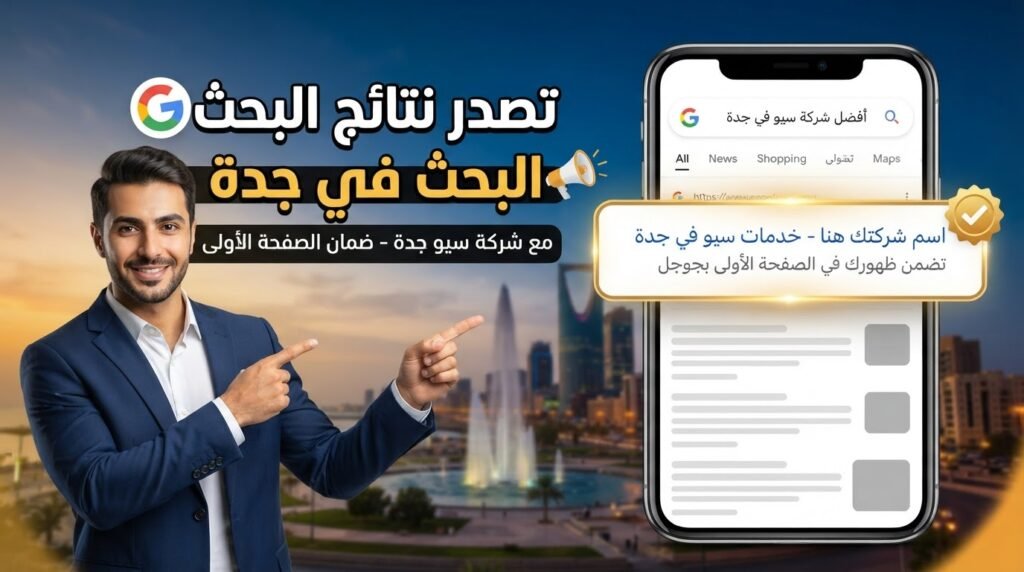شركة سيو بجدة تضمن ظهورك في الصفحة الأولى بجوجل
