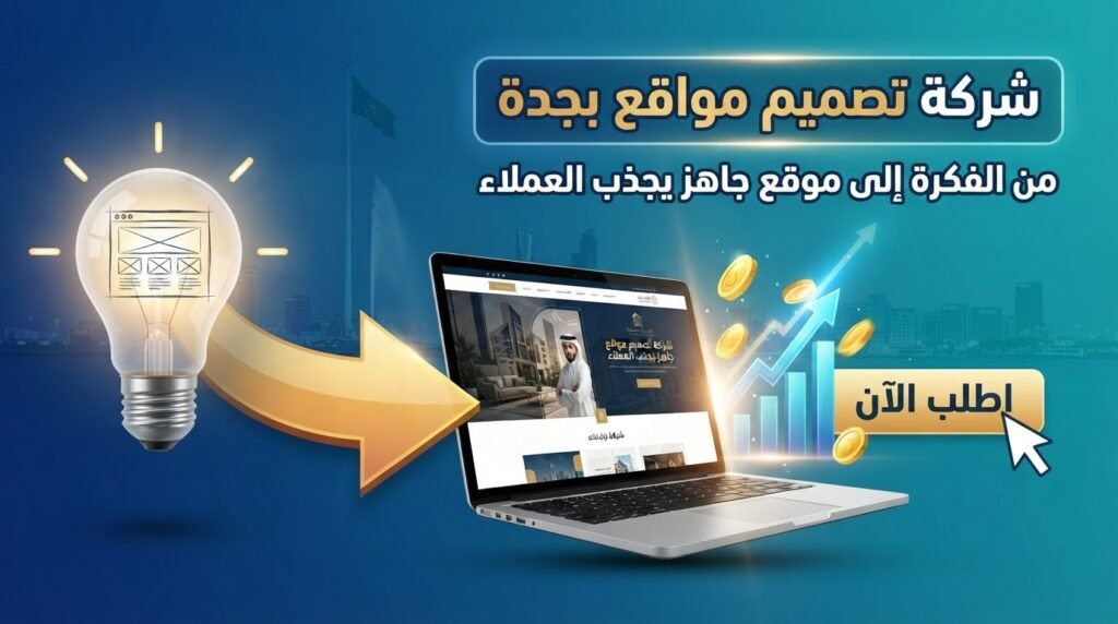 شركة تصميم مواقع بجدة | من الفكرة إلى موقع جاهز يجذب العملاء
